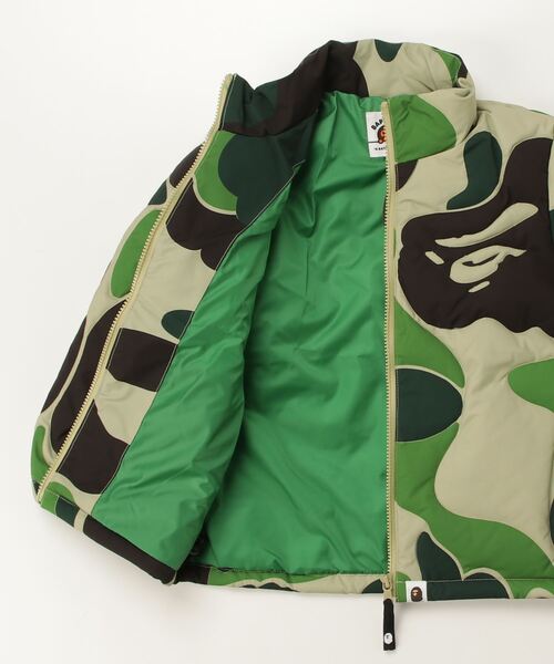 A BATHING APE（アベイシングエイプ）の「ABC CAMO STITCHING DOWN JACKET（ダウンジャケット/コート・キッズ・ブルー/グリーン/ピンク・100/120/140/130/110）」の15枚目の写真