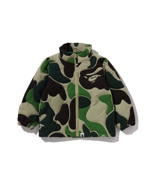 A BATHING APE（アベイシングエイプ）の「ABC CAMO STITCHING DOWN JACKET（ダウンジャケット/コート・キッズ・ブルー/グリーン/ピンク・100/120/140/130/110）」の2枚目の写真