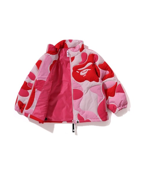 A BATHING APE（アベイシングエイプ）の「ABC CAMO STITCHING DOWN JACKET（ダウンジャケット/コート・キッズ・ブルー/グリーン/ピンク・100/120/140/130/110）」の4枚目の写真