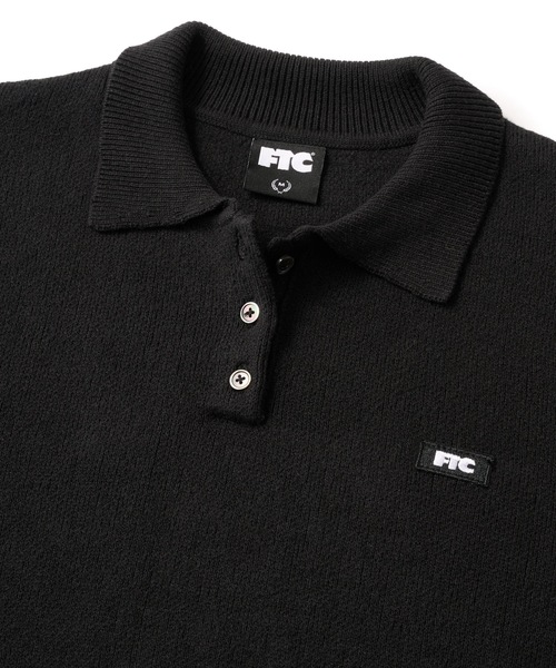 FTC（エフティーシー）の「KNIT POLO SWEATER（ポロシャツ・メンズ・ブラック/その他・MEDIUM/LARGE/X-LARGE/SMALL）」の3枚目の写真