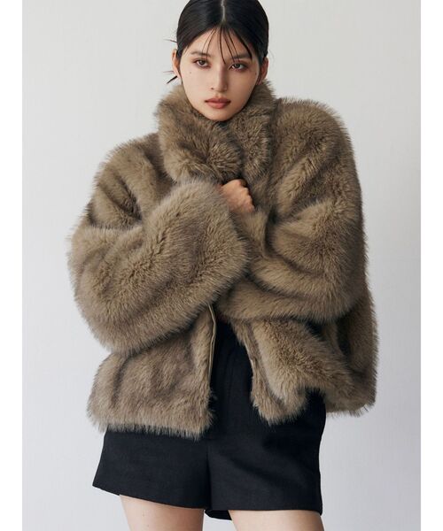 MURUA(ムルーア)のMIXフェイクファーブルゾン(ブルゾン)