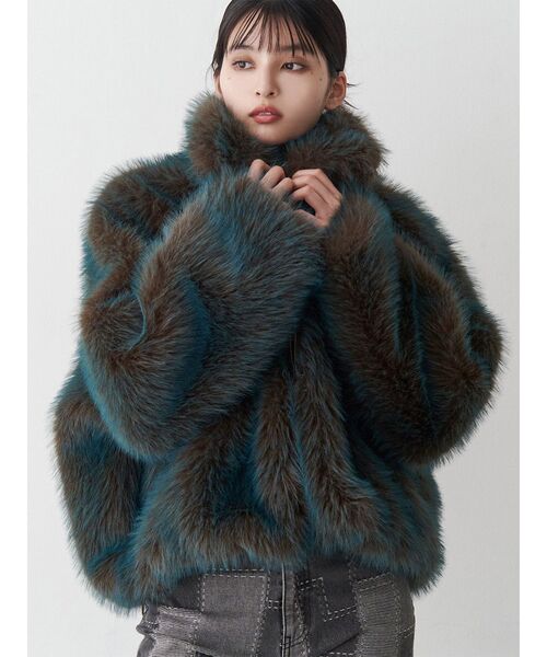 MURUA MIXフェイクファーブルゾン MIXフェイクファーブルゾン（ブルゾン）｜MURUA（ムルーア）の
