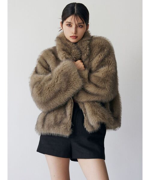 MIXフェイクファーブルゾン（ブルゾン）｜MURUA（ムルーア）の