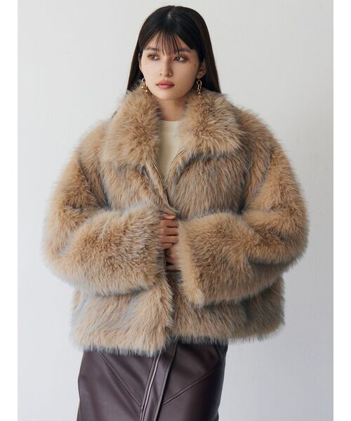 MIXフェイクファーブルゾン（ブルゾン）｜MURUA（ムルーア）の