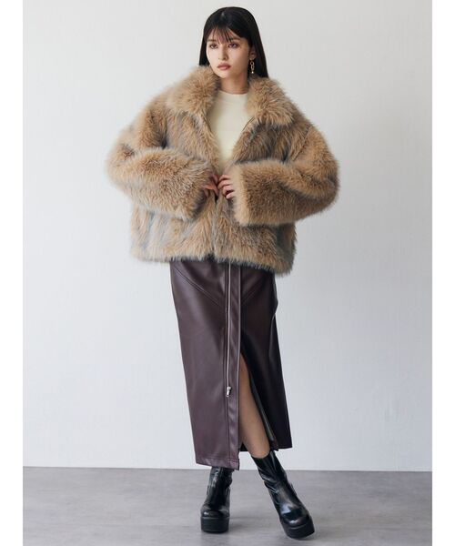 MIXフェイクファーブルゾン（ブルゾン）｜MURUA（ムルーア）の