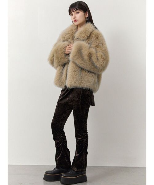 MIXフェイクファーブルゾン（ブルゾン）｜MURUA（ムルーア）の