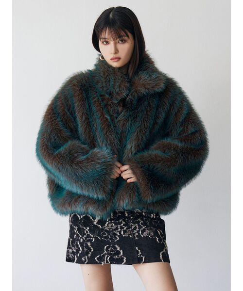 セール】MIXフェイクファーブルゾン（ブルゾン）｜MURUA（ムルーア）の