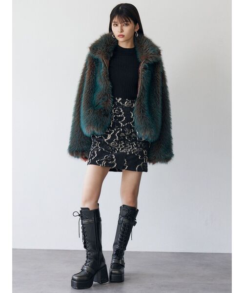 セール】MIXフェイクファーブルゾン（ブルゾン）｜MURUA（ムルーア）の