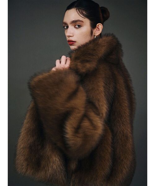 MURUA（ムルーア）の「MIXフェイクファーブルゾン（ブルゾン）」 - WEAR