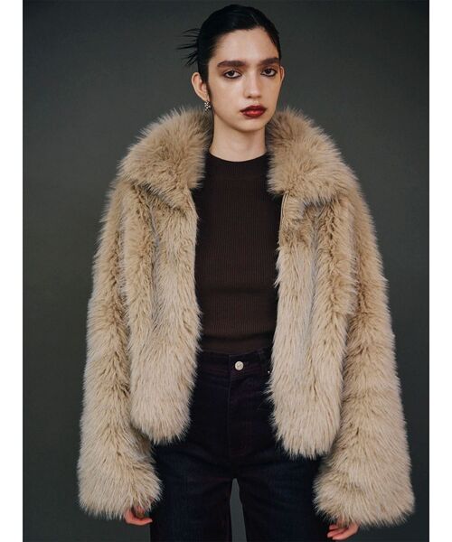 MURUA（ムルーア）の「MIXフェイクファーブルゾン（ブルゾン）」 - WEAR