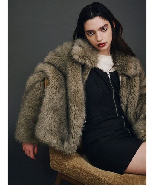 MURUA（ムルーア）の「MIXフェイクファーブルゾン（ブルゾン）」 - WEAR