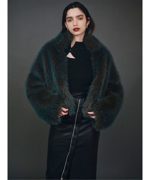 MIXフェイクファーブルゾン（ブルゾン）｜MURUA（ムルーア）の