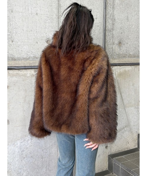 セール】MIXフェイクファーブルゾン（ブルゾン）｜MURUA（ムルーア）の