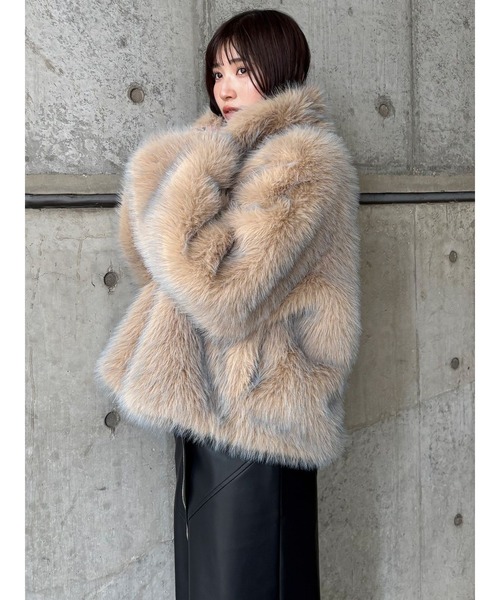 セール】MIXフェイクファーブルゾン（ブルゾン）｜MURUA（ムルーア）の