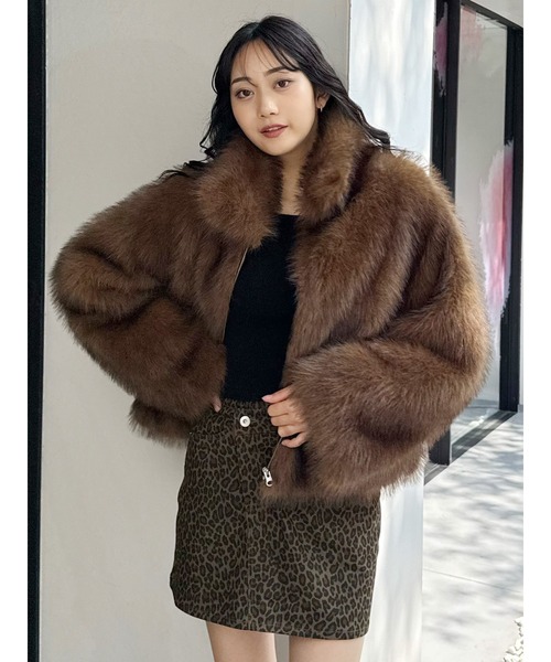 MURUA（ムルーア）の「MIXフェイクファーブルゾン（ブルゾン）」 - WEAR