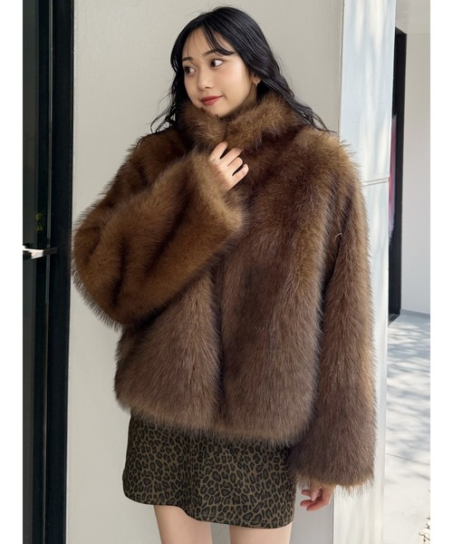 MIXフェイクファーブルゾン（ブルゾン）｜MURUA（ムルーア）の