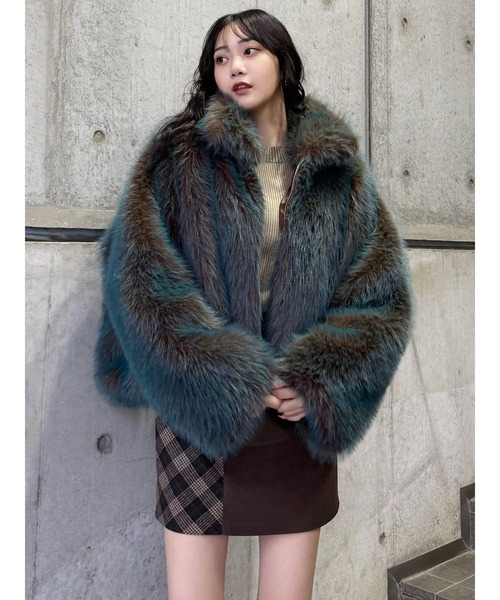 MURUA（ムルーア）の「MIXフェイクファーブルゾン（ブルゾン）」 - WEAR