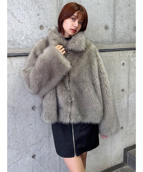 MIXフェイクファーブルゾン（ブルゾン）｜MURUA（ムルーア）の