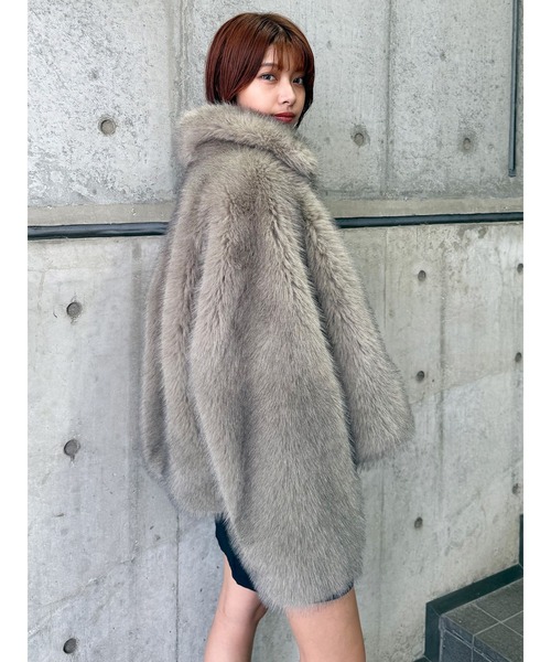 MURUA MIXフェイクファーブルゾン MIXフェイクファーブルゾン（ブルゾン）｜MURUA（ムルーア）の