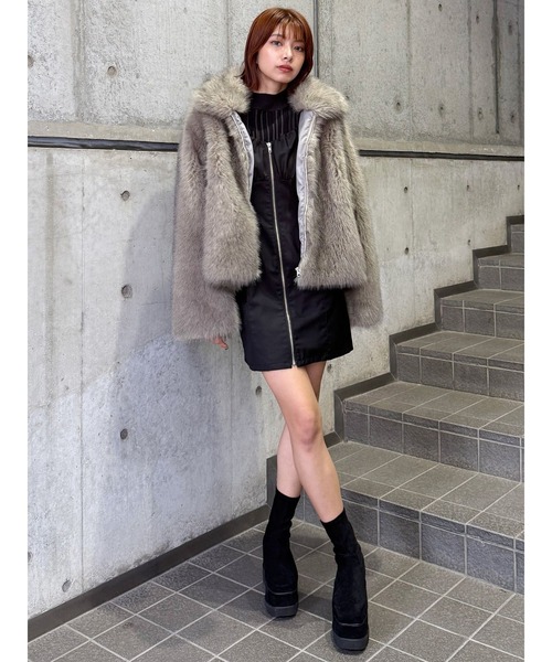 MURUA（ムルーア）の「MIXフェイクファーブルゾン（ブルゾン）」 - WEAR