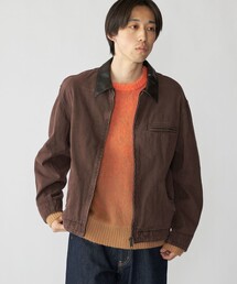 SHIPS シップス　レザージャケット ブラウン SHIPS（シップス）の「SC: ラムレザー ドッグイヤー/ブルゾン