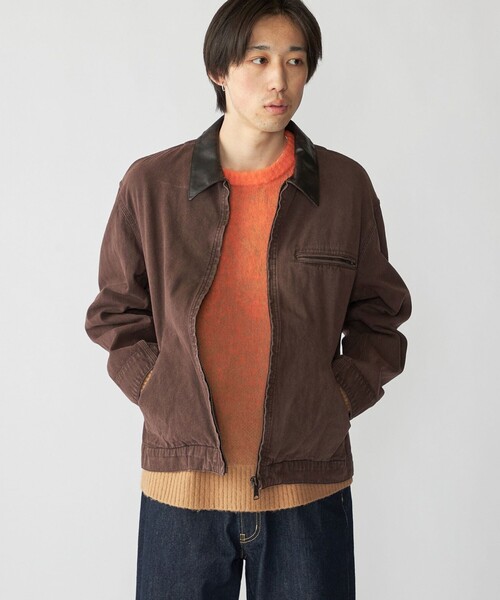 City Ambient Products（シティアンビエントプロダクツ）の「City Ambient Products:〈洗濯機可能〉ウォッシュ ダック ジップ ワーク ジャケット（ブルゾン・メンズ・ネイビー/ブラウン/ブラック・SMALL/LARGE/MEDIUM）」の18枚目の写真