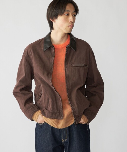 City Ambient Products（シティアンビエントプロダクツ）の「City Ambient Products:〈洗濯機可能〉ウォッシュ ダック ジップ ワーク ジャケット（ブルゾン・メンズ・ネイビー/ブラウン/ブラック・SMALL/LARGE/MEDIUM）」の19枚目の写真