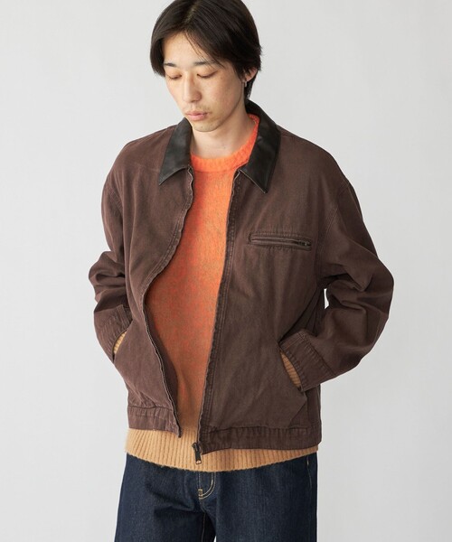 City Ambient Products（シティアンビエントプロダクツ）の「City Ambient Products:〈洗濯機可能〉ウォッシュ ダック ジップ ワーク ジャケット（ブルゾン・メンズ・ネイビー/ブラウン/ブラック・SMALL/LARGE/MEDIUM）」の20枚目の写真