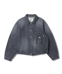 elephant TRIBAL fabrics ON THE WAY DENIM JKT