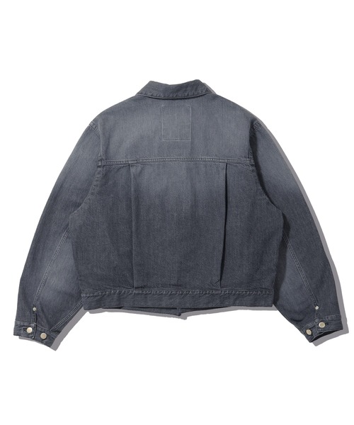 elephant TRIBAL fabrics（エレファントトライバルファブリックス）の「elephant TRIBAL fabrics ON THE WAY DENIM JKT（デニムジャケット・メンズ・ブラック/ベージュ・SMALL/MEDIUM）」の3枚目の写真