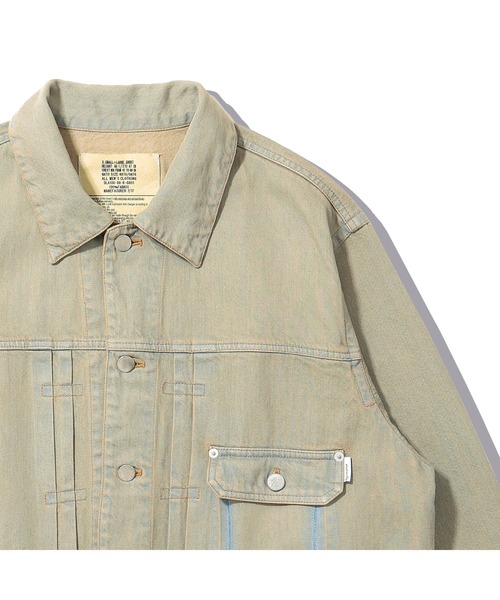 elephant TRIBAL fabrics（エレファントトライバルファブリックス）の「elephant TRIBAL fabrics ON THE WAY DENIM JKT（デニムジャケット・メンズ・ブラック/ベージュ・SMALL/MEDIUM）」の9枚目の写真