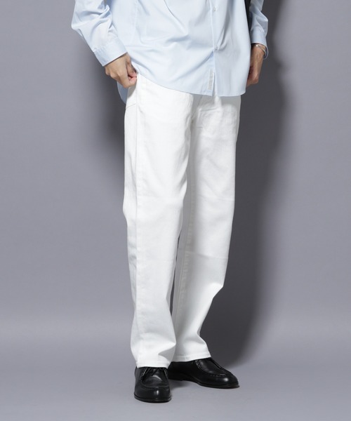 NANO universe(ナノユニバース)の「「MC」”TIMELESS WARDROBE” レギュラーフィットデニム 251(デニムパンツ・メンズ・ブラック/ライトグレー/オフホワイト/ライトブルー・S/M/L)」の1枚目の写真