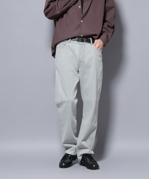 NANO universe(ナノユニバース)の「「MC」”TIMELESS WARDROBE” レギュラーフィットデニム 251(デニムパンツ・メンズ・ブラック/ライトグレー/オフホワイト/ライトブルー・S/M/L)」の3枚目の写真