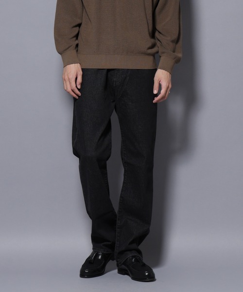 NANO universe(ナノユニバース)の「「MC」”TIMELESS WARDROBE” レギュラーフィットデニム 251(デニムパンツ・メンズ・ブラック/ライトグレー/オフホワイト/ライトブルー・S/M/L)」の2枚目の写真