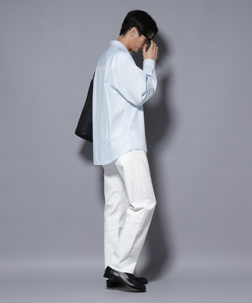 NANO universe(ナノユニバース)の「「MC」”TIMELESS WARDROBE” レギュラーフィットデニム 251(デニムパンツ・メンズ・ブラック/ライトグレー/オフホワイト/ライトブルー・S/M/L)」の11枚目の写真