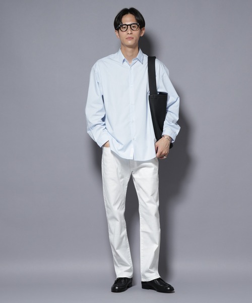 NANO universe(ナノユニバース)の「「MC」”TIMELESS WARDROBE” レギュラーフィットデニム 251(デニムパンツ・メンズ・ブラック/ライトグレー/オフホワイト/ライトブルー・S/M/L)」の9枚目の写真