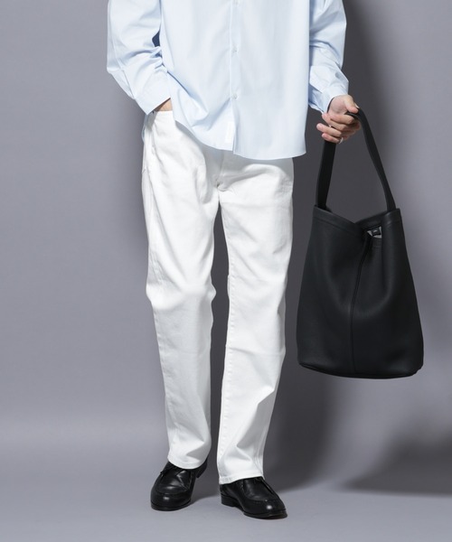 NANO universe(ナノユニバース)の「「MC」”TIMELESS WARDROBE” レギュラーフィットデニム 251(デニムパンツ・メンズ・ブラック/ライトグレー/オフホワイト/ライトブルー・S/M/L)」の6枚目の写真