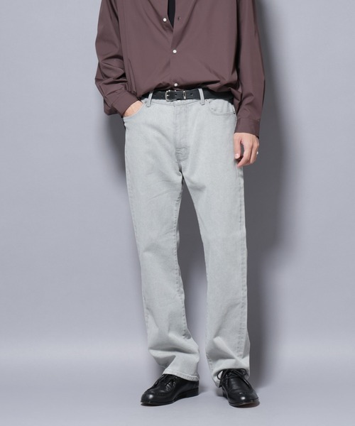 NANO universe(ナノユニバース)の「「MC」”TIMELESS WARDROBE” レギュラーフィットデニム 251(デニムパンツ・メンズ・ブラック/ライトグレー/オフホワイト/ライトブルー・S/M/L)」の13枚目の写真