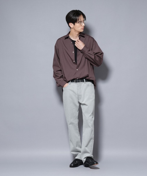 NANO universe(ナノユニバース)の「「MC」”TIMELESS WARDROBE” レギュラーフィットデニム 251(デニムパンツ・メンズ・ブラック/ライトグレー/オフホワイト/ライトブルー・S/M/L)」の16枚目の写真