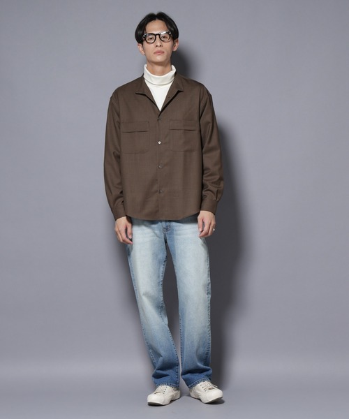 NANO universe(ナノユニバース)の「「MC」”TIMELESS WARDROBE” レギュラーフィットデニム 251(デニムパンツ・メンズ・ブラック/ライトグレー/オフホワイト/ライトブルー・S/M/L)」の22枚目の写真