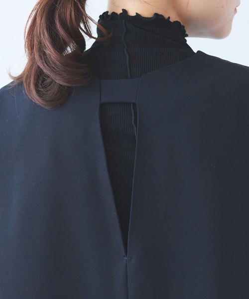 yuni(ユニ )の「レーヨンウール slit neck jumper スカート(ジャンパースカート・レディース・ネイビー/カーキ・FREE)」の22枚目の写真