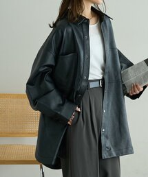 DISCOAT | 【ユニセックス】フェイクレザーフェイクスエードアソートオーバーシャツ(シャツ/ブラウス)