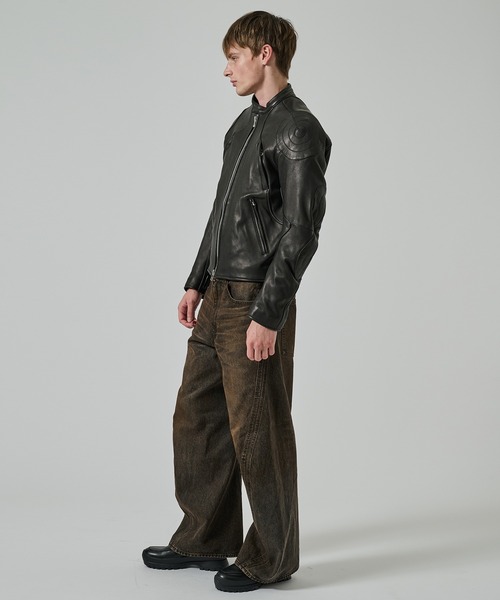 mystrada　ライダース NVRFRGT】LEATHER MOTORCYCLE JACKET（ライダースジャケット