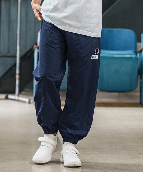 mp14095-Double Patch Cotton Like Nylon Pants イージーパンツ