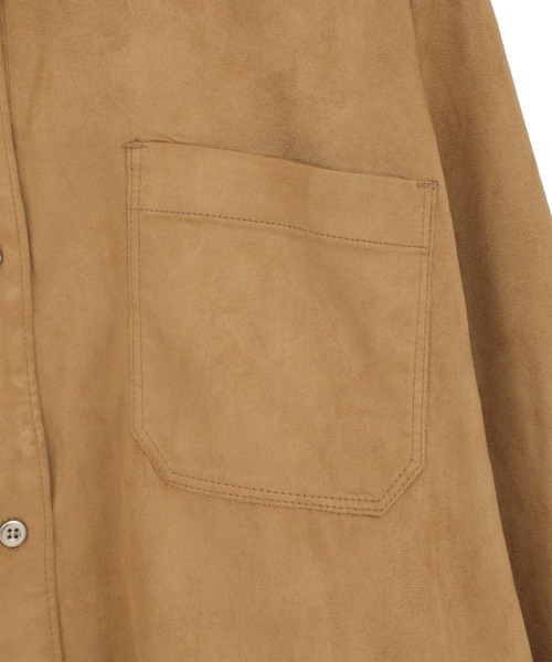 AMERICAN HOLIC（アメリカンホリック）の「Wポケットスエードライクシャツ（シャツ/ブラウス・レディース・キャメル・L/M）」の7枚目の写真