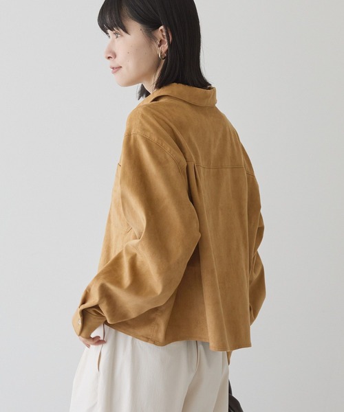 AMERICAN HOLIC（アメリカンホリック）の「Wポケットスエードライクシャツ（シャツ/ブラウス・レディース・キャメル・L/M）」の15枚目の写真