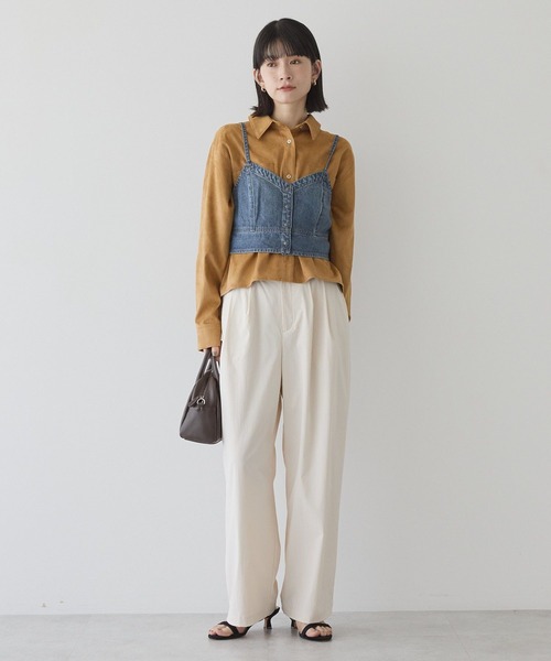 AMERICAN HOLIC（アメリカンホリック）の「Wポケットスエードライクシャツ（シャツ/ブラウス・レディース・キャメル・L/M）」の13枚目の写真