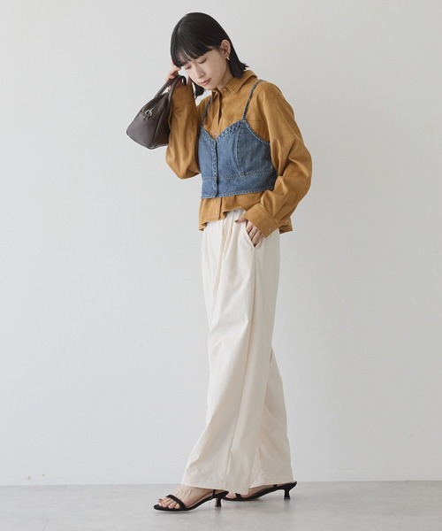 AMERICAN HOLIC（アメリカンホリック）の「Wポケットスエードライクシャツ（シャツ/ブラウス・レディース・キャメル・L/M）」の12枚目の写真