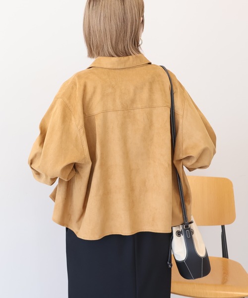 AMERICAN HOLIC（アメリカンホリック）の「Wポケットスエードライクシャツ（シャツ/ブラウス・レディース・キャメル・L/M）」の17枚目の写真