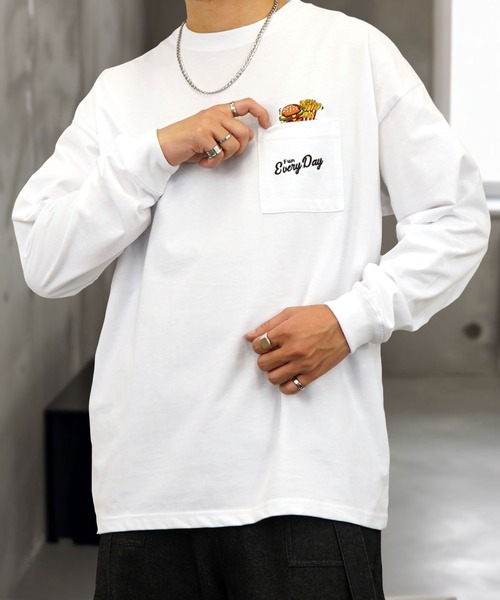 Burner(バーナー)の「【GROOVY STORE】ヘビーウエイト ロングスリーブT(Tシャツ/カットソー・メンズ・A/B/D/C/その他2/その他3/その他1/スミクロ/ホワイト/ブラウン/ブラック/ブラック系3/ホワイト系2/ホワイト系3/ブラック系2・LL/M/L)」の3枚目の写真